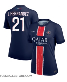 Günstige Paris Saint-Germain Lucas Hernandez #21 Heimtrikot Damen 2024-25 Kurzarm